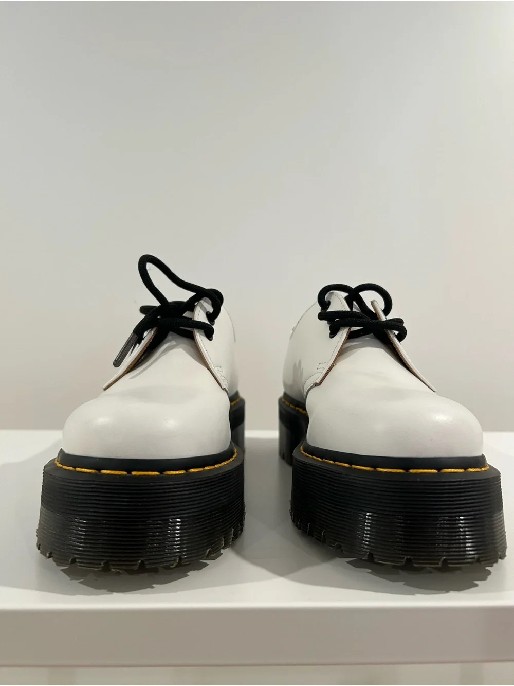 Dr. Martens 1461 Quad White Platform Oxford Shoes Women’s 8 EU 39